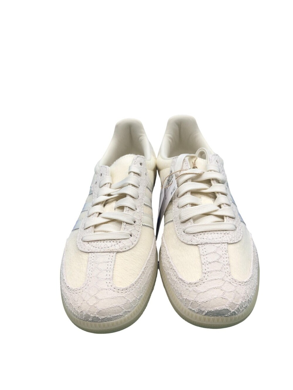 Adidas Samba OG W Shoes Womens Size 7.5 White Fur Low Top Sneaker IH9148